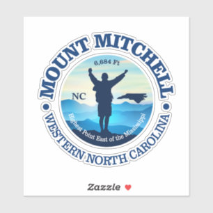 Pegatina Monte Mitchell (V)