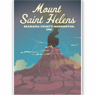 Pegatina Monte Saint Helens Washington Estados Unidos