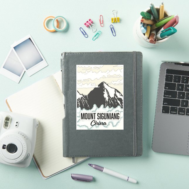 Pegatina Monte Siguniang China (Funda para iPad)