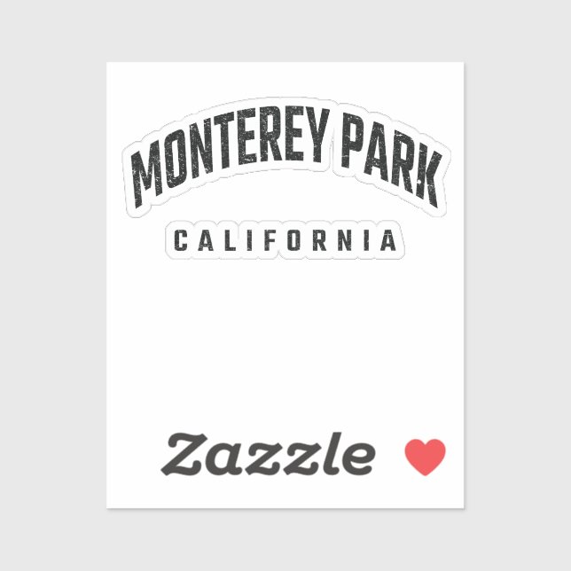Pegatina Monterey Park California (Hoja)