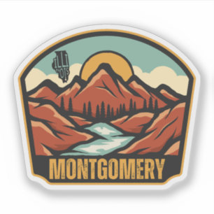 Pegatina Montgomery, Illinois