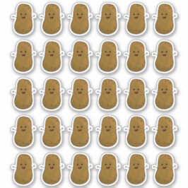 Pegatina Montones De Papas Felices Sticker