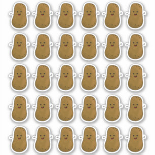Pegatina Montones De Papas Felices Sticker