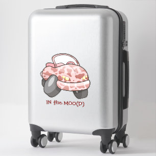 Pegatina Moo Car