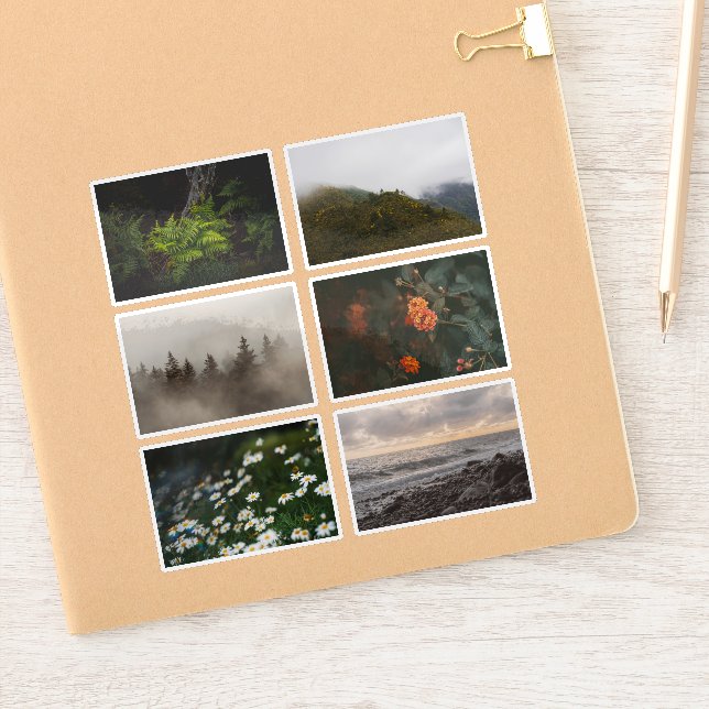 Pegatina Moody Nature aesthetic, Photography Sticker Sheet (Cuaderno)