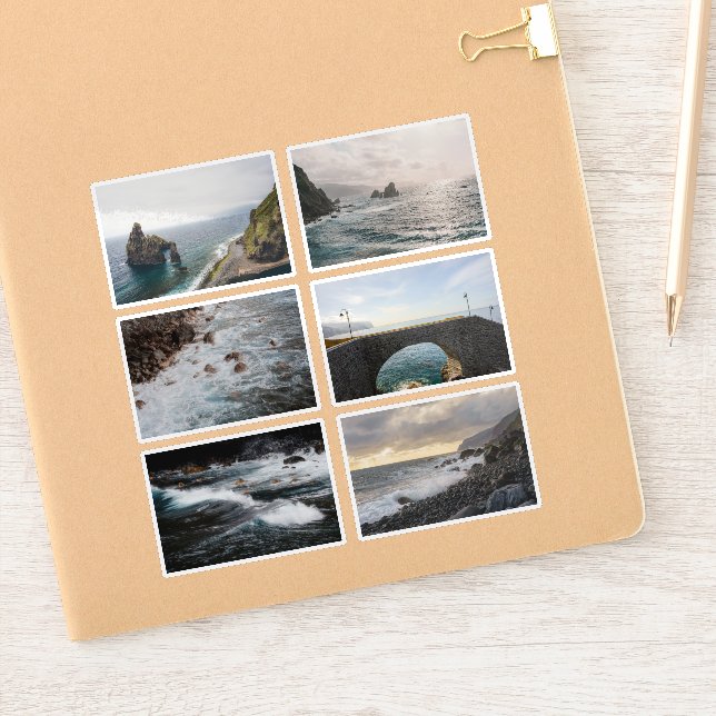Pegatina Moody Ocean aesthetic Photo Sticker Sheet (Cuaderno)