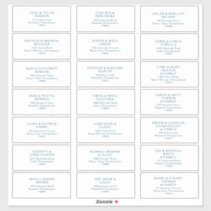 Pegatina Moody Ocean Blue Font Guest