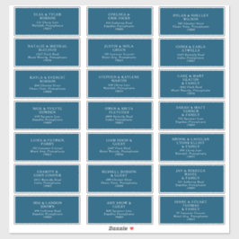 Pegatina Moody Ocean Boda Guest Address