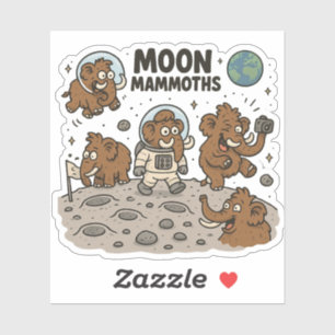 Pegatina MOON MAMMOTHS divertido