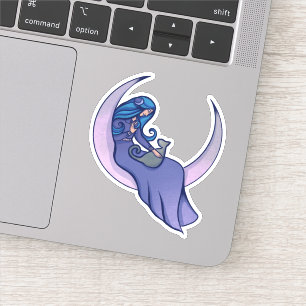 Pegatina Moon Witch MoonChild Pagan Wicca Art