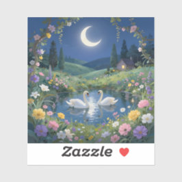 Pegatina Moonlit Serenade - Square Vinyl 