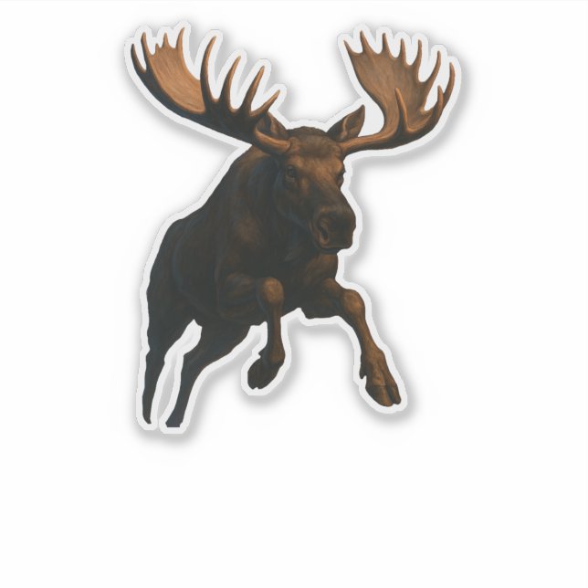 Pegatina Moose Cut-out sticker (Anverso)