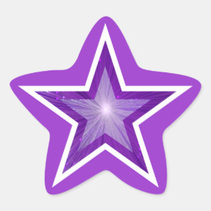 pegatina morado en forma de estrella