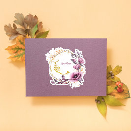 Pegatina Morado Floral Eid Mubarak