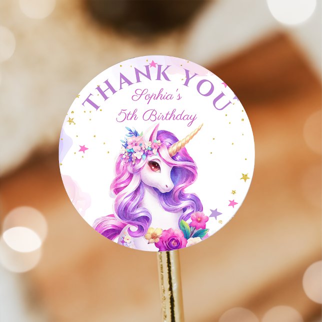 Pegatina morado mágico de unicornio (Subido por el creador)