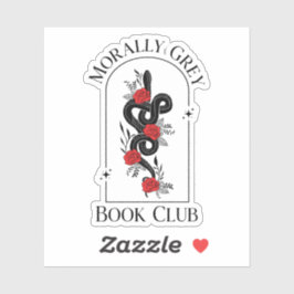 Pegatina Moral Grey Book Club