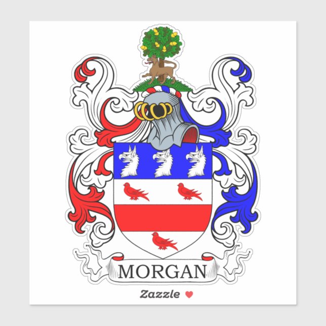 Pegatina Morgan Coat of Arms (Hoja)