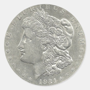 pegatina Morgan Silver de 1921