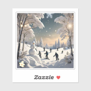 Pegatina "Morn helado de invierno"