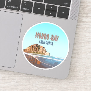 Pegatina Morro Bay Rock California Vintage