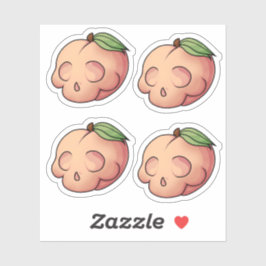 Pegatina Mortal Barriga de cráneo