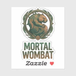 Pegatina Mortal Wombat