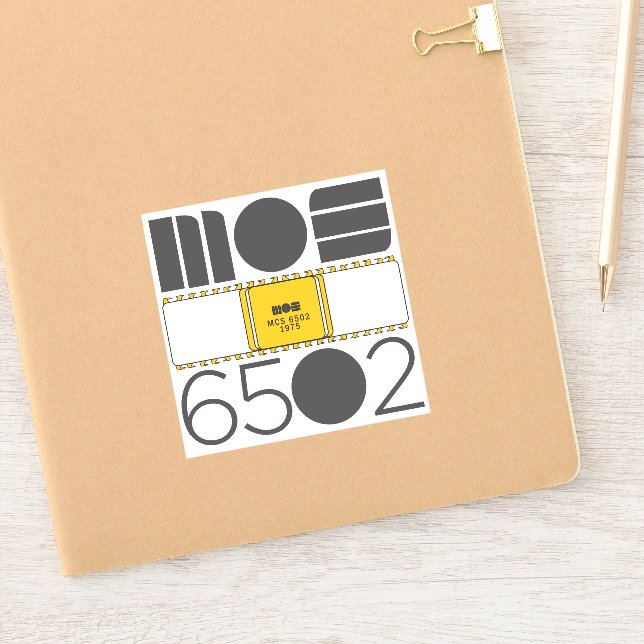 Pegatina MOS 6502 (Cuaderno)