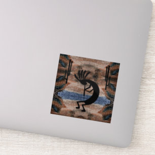 Pegatina Mosaico del desierto del suroeste de Kokopelli