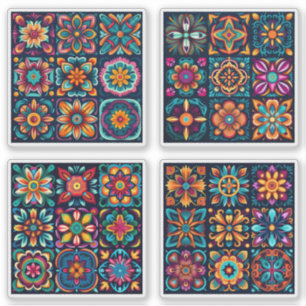 Pegatina Mosaicos Flores de mosaico 29 - 32