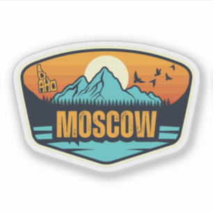 Pegatina Moscú, Idaho