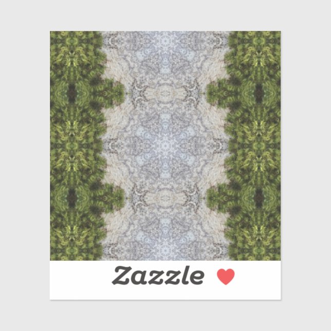 Pegatina Moss verdes y arte de la naturaleza terrestre (Hoja)