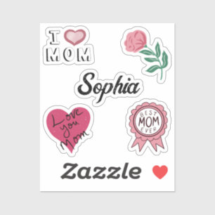 Pegatina Mother Day Love Mom Pack