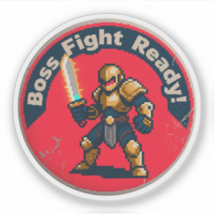 Pegatina Motivación de juego quirky - Pelear como un profes