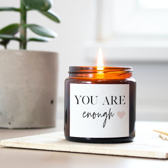 Pegatina Motivación positiva que eres suficiente cita (Subido por el creador)