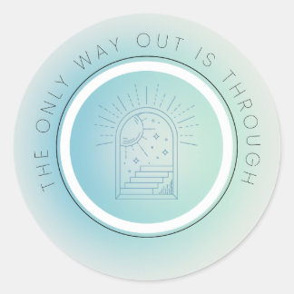 Pegatina motivacional, minimalista, espiritual.