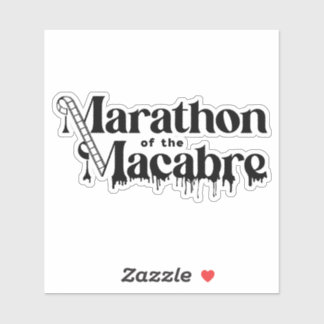 PEGATINA MOTM24 - Logotipo negro en blanco