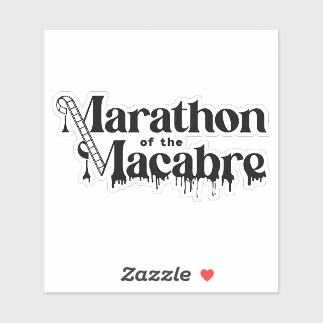 PEGATINA MOTM24 - Logotipo negro en blanco (Hoja)