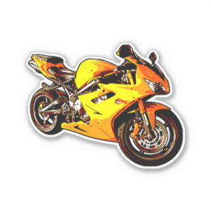Pegatina Moto deportiva