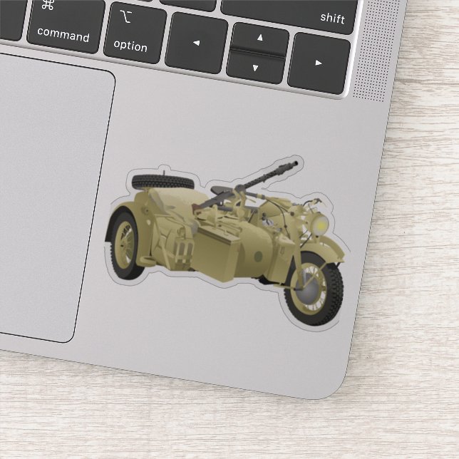 Pegatina Motocicleta alemana de la Segunda Guerra Mundial c (Detalle)