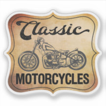 Motocicleta Clásica Estilo Vintage
