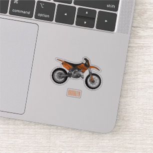 Pegatina Motocicleta sucia fuera de carretera / motocross p