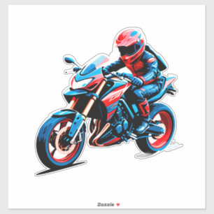 Pegatina Motociclista con estilo