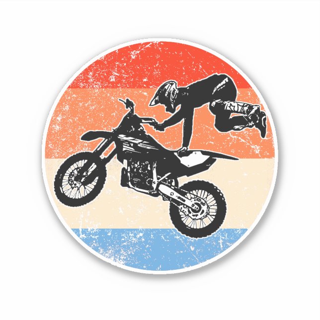Pegatina Motocross (Anverso)