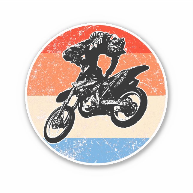 Pegatina Motocross (Anverso)
