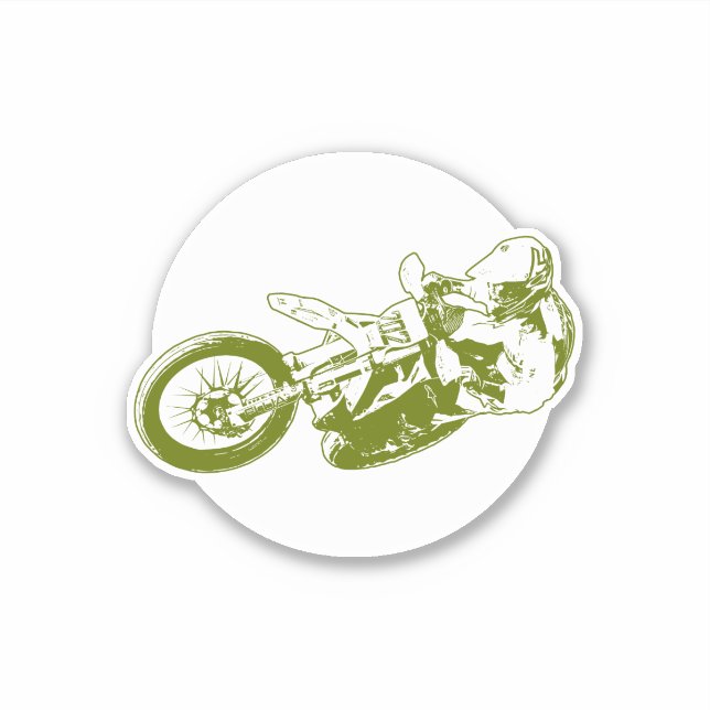 Pegatina Motocross (Anverso)