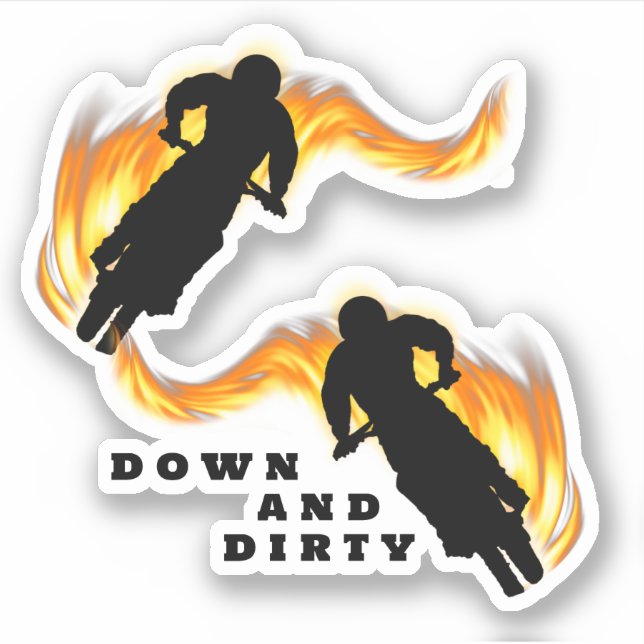 Pegatina Motocross Extreme Bicicleta (Anverso)