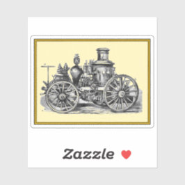 Pegatina Motor de fuego de vintage