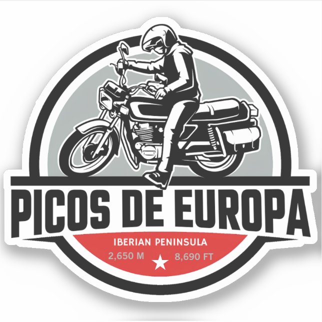 Pegatina Motor de los Picos de Europa (Anverso)
