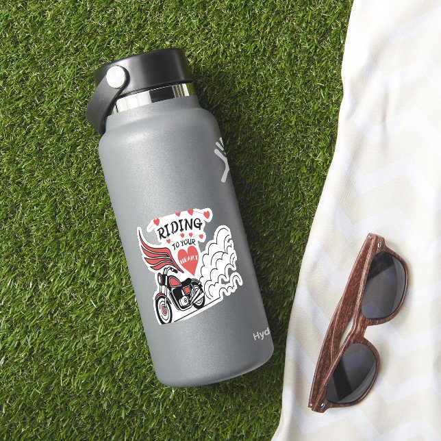 Pegatina Motorcycle Valentine (HydroFlask Insitu)