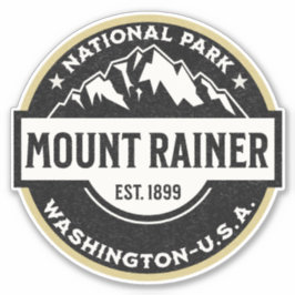 Pegatina Mount Rainier National Park Emblem